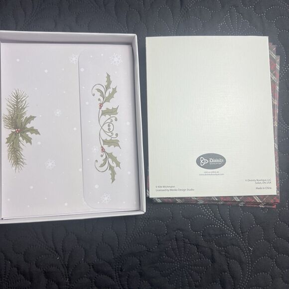 Divinity 2pc Lot of Christmas Greeting Card Boxes, 14 Cards w/Envelopes in Each - Picture 6 of 12